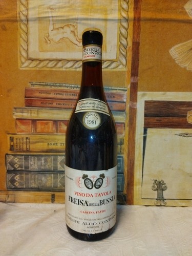 Vino 1981 freisa della bussia - vino,