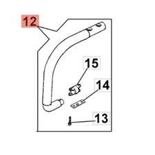 EFCO OLEOMAC MANICO TUBOLARE PER MOTOSEGA 131 132 931 932 ORIGINALE