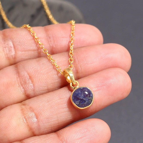 Collana catena tonda tanzanite