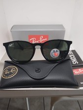 Ray-Ban Erika Occhiali da Sole Lentiverde Scuro   - Nero (RB4171)