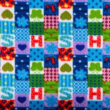 Patchwork Quadrati Lettere