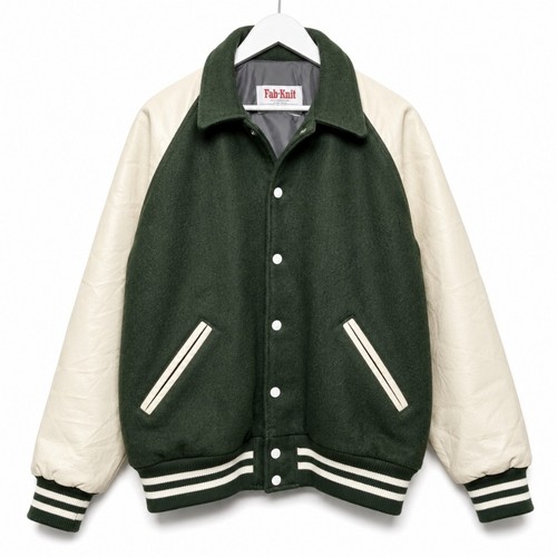 Fab knit letterman jacket - letterman, uomo