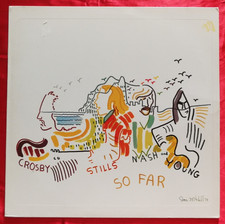 CROSBY STILL NASH & YOUNG - SO FAR - 12" LP VINILE ALBUM 33 RPM DISCO ANNI 70