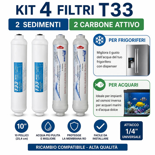 Kit filtri t33 - 2, e
