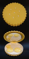 KIT PORTA LENTI A CONTATTO DA BORSA TRAVEL CONTACT LENS CASE BISCOTTO GIALLO 