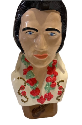 Statua busto gesso - statua, elvis
