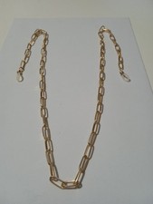 Catenella occhiali colore oro modello catena rigata donna