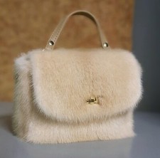 BORSA IN VERO VISONE PALOMINO