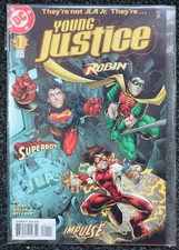Vintage DC COMICS YOUNG JUSTICE Robin Issue #1 SEPTEMBER 1998 VGC + Bagged