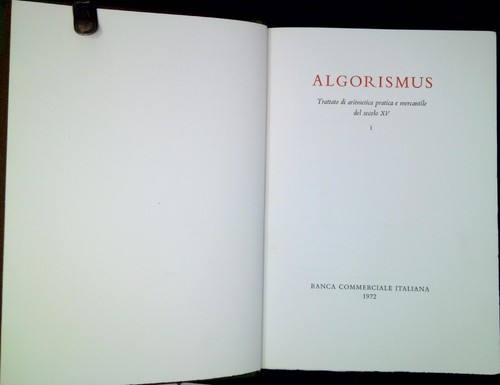 Algorismus trattato di - trattato,
