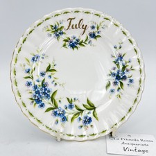 Piattino piatto da dolce per tazza tazzina Royal Albert con mese inglese LUGLIO