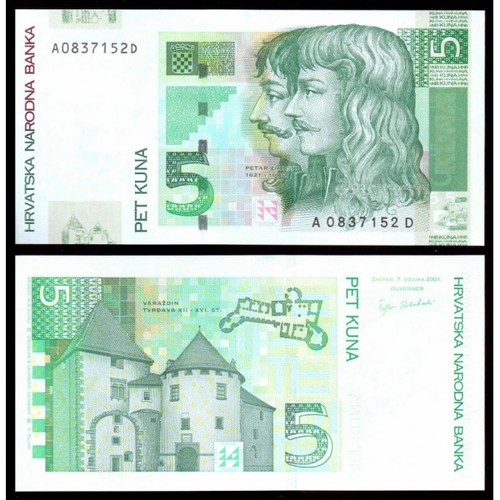 Croatia kuna 2001 - 5, unc