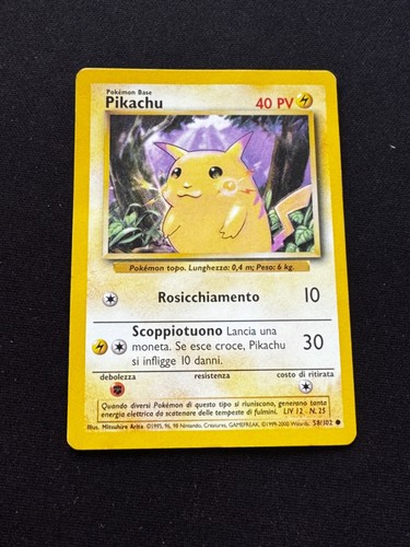 Pokemon card pikachu set - pikachu, base