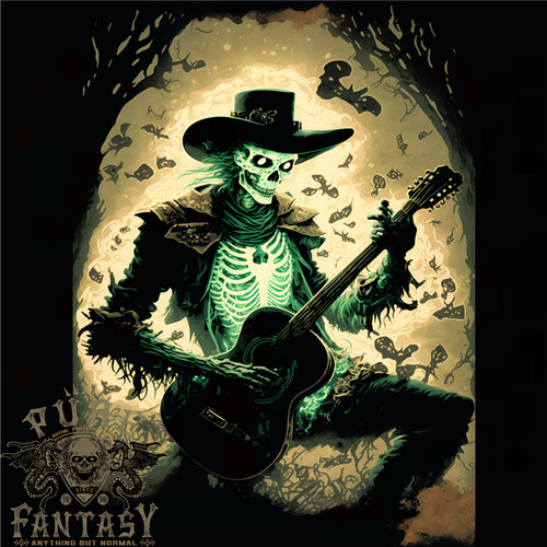 Gildan cowboy rock skull - rock,