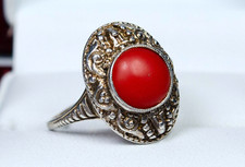 935 argento antico anello - -,