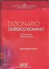 DIZIONARIO GIURIDICO ROMANO