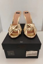 Scarpe con tacco in pelle metallizzata di Elisabetta Franchi