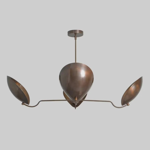 Lampadario bronzo moderno - lampadario,