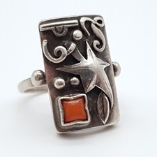 Antico 800 Anello Argento Con