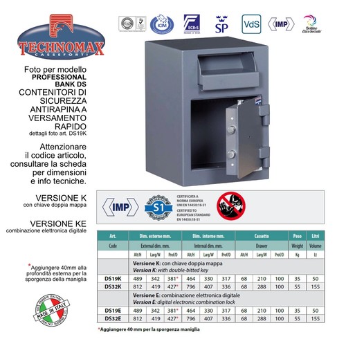 Cassaforte technomax - cassaforte,