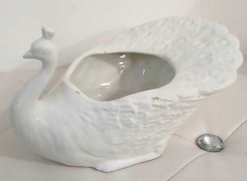 Vaso fioriera pavone cigno - vaso,