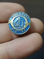 DISTINTIVO SPILLA PINS SCUOLA RADIO ELETTRA TORINO VINTAGE