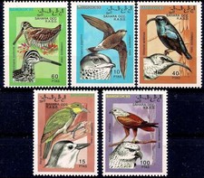 Sahara 1993 uccellini camino swift/uccellino di sole/grande paesaggio giallo/aquila di mare Raptor MNH