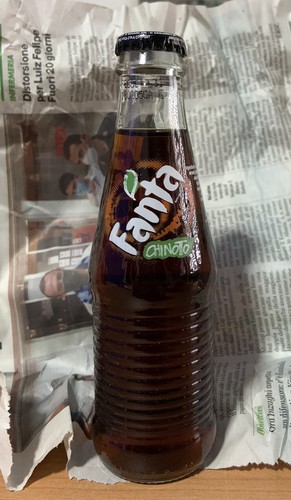 Bottiglietta vetro fanta - bottiglietta,