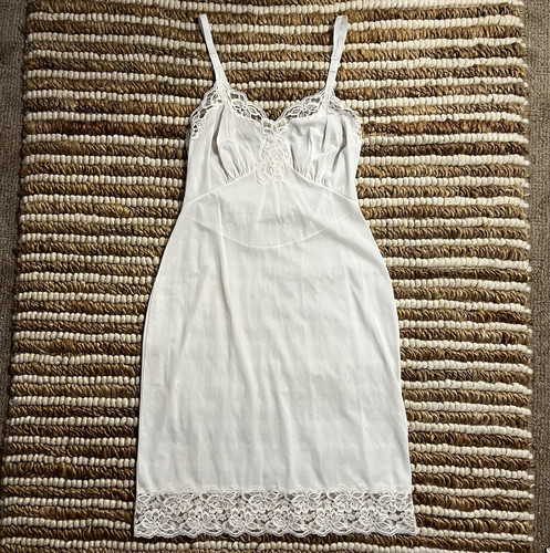 Vintage white full slip - vintage,