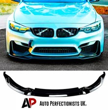 Kit labbro spoiler splitter anteriore nero lucido BMW M3 M4 F80 F82 F83 M SPORT