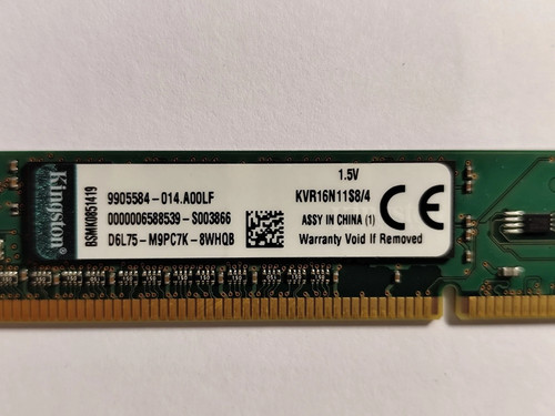 Kvr16n11s8 kingston 4gb - kvr16n11s8/4,
