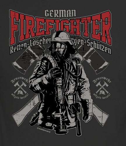 Shirt pompieri german - t-shirt,