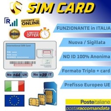 Sim card funzionante - card, in