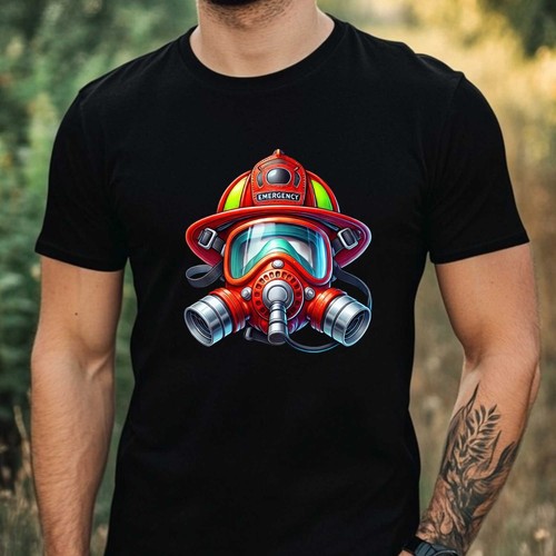 Shirt uomo pompiere fantasia - pompiere,