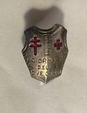 Giornata due croci corazza spilla originale croce rossa lotta antitubercolare