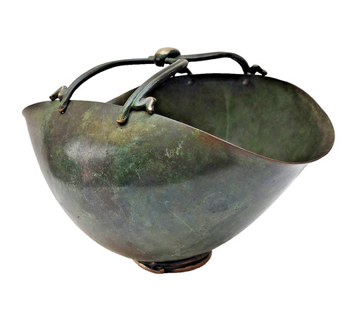 Vaso paniere bronzo e - vaso, in