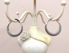 Orecchini cerchi  argento 925