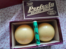 PERFECTA - 2 Bilie Vintage - Boccette da Biliardo vintage