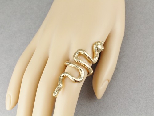 Anello serpente oro - , asp