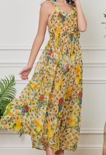 Vestito lungo chiffon donna - vestito,