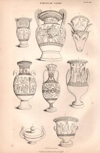 1874 stampa etrusco vasi - 1874,