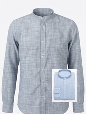 Camicia uomo misto lino e