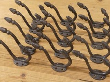 15 Coat Hooks Rustic Brown
