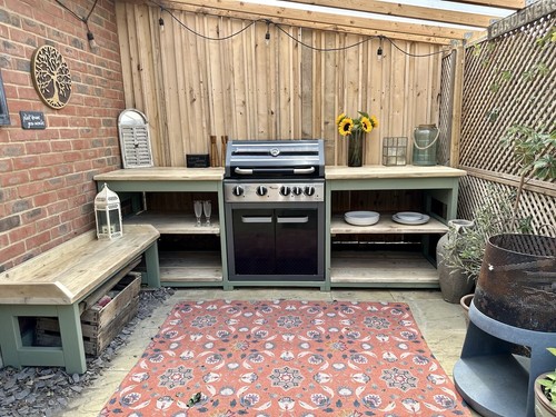 Cucina esterno con barbecue - cucina,