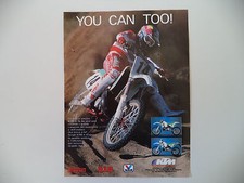 advertising Pubblicità 1991 MOTO KTM 250/300