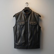 Gilet da club in pelle di