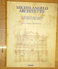 MILLON SMYTH MICHELANGELO ARCHITETTO BUONARROTI OLIVETTI IN COFANETTO CUSTODIA