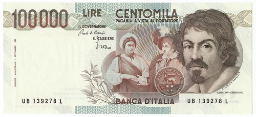100000 lire banca italia - 100000,