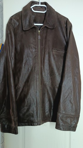 Giacca pelle marrone - in,