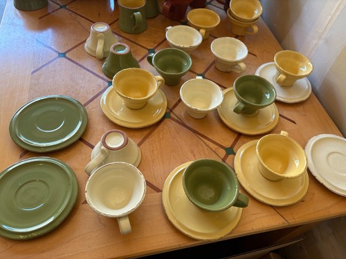 Tazza tè piattini vietri - e,